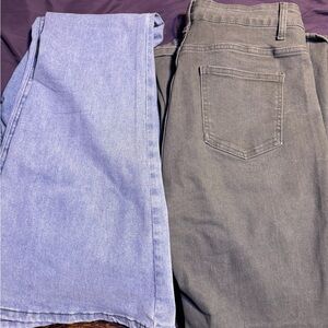 Stylish Gray and Light Blue Men's Jeans